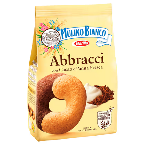 Mulino Bianco Abbracci Kekse mit Kakao und Sahne 350g