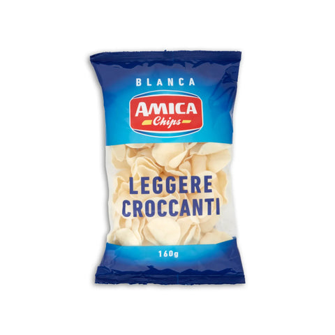 Amica Chips La Blanca Pellet leichter knuspriger Kartoffelsnack aus Kartoffelstärke italienische Spezialität