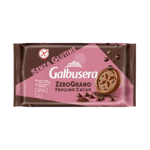 Galbusera Zerograno Frollini Cacao glutenfreie Kakaokekse aus Italien