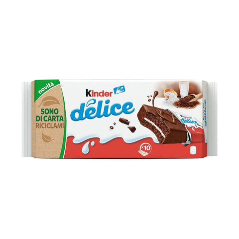 Kinder Delice italienischer Schokokuchen mit Milchcremefüllung