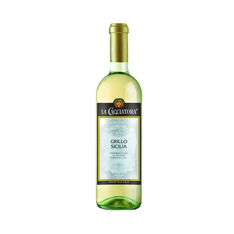 La Cacciatora Grillo Sicilia 75 cl italienischer Weißwein aus Grillo-Trauben
