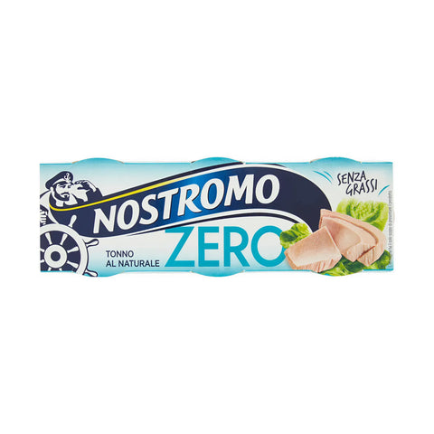 Nostromo Tonno Zero al Naturale 3×65 g italienischer fettfreier Thunfisch in Wasser