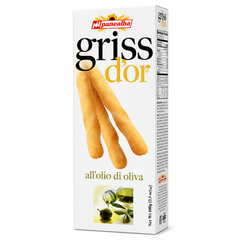 Panealba Griss d’Or Grissini mit Olivenöl in der 100-g-Packung