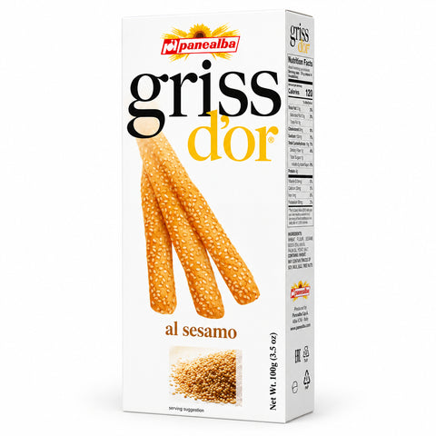 Panealba Griss d’Or Sesam-Grissini 100 g mit gerösteten Sesamsamen