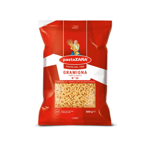 Pasta Zara Gramigna italienische kurze Hohlnudeln