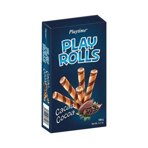 Play Rolls Cacao gefüllte Waffelröllchen mit Kakaocreme