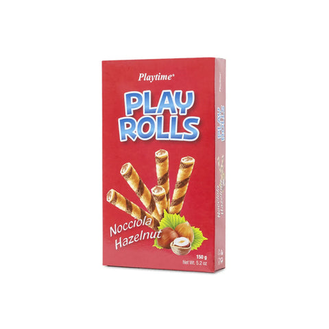 Playtime Play Rolls Nocciola italienische Haselnuss-Biscuit-Röllchen