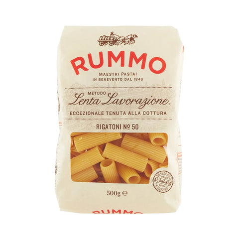 Rummo Rigatoni N50 große gerillte Röhrennudeln aus Hartweizen