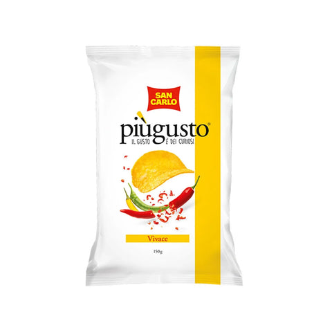 San Carlo Più Gusto Vivace Chips 50 g italienische Paprika-Kartoffelchips