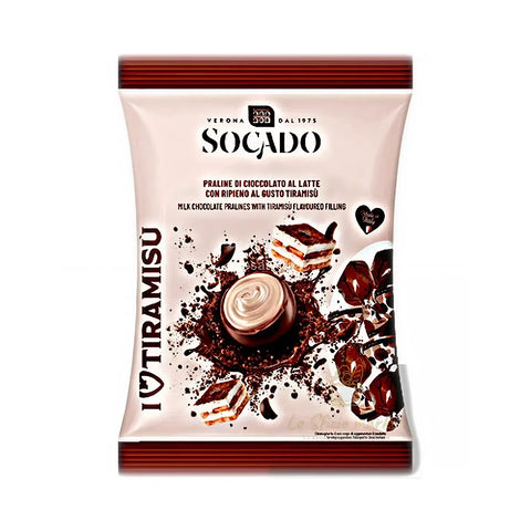 Socado Praline Tiramisu italienische Schokoladenpralinen mit cremiger Tiramisufüllung
