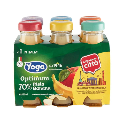 Yoga Succo Mela-Banana 6×1 l italienischer Apfel-Bananen-Fruchtsaft